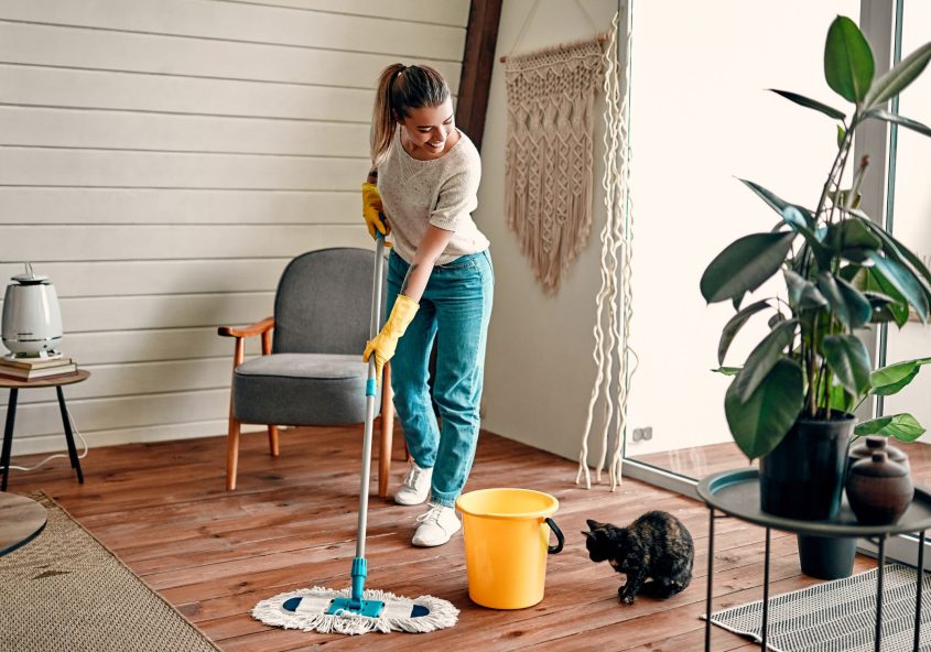cómo mantener la casa limpia sin tiempo