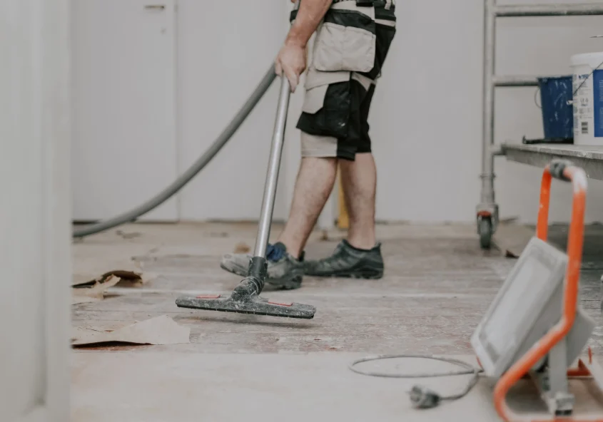 Eliminar polvo de yeso