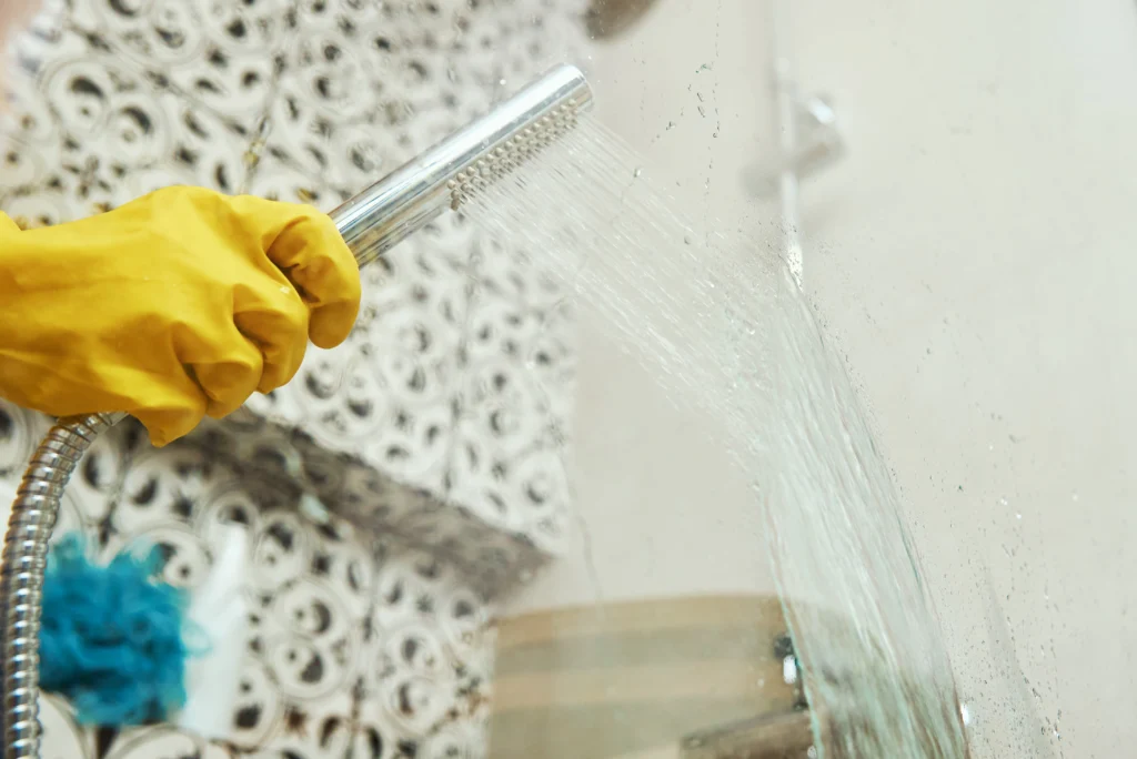 Cómo eliminar las manchas blancas en las mamparas de vidrio del baño