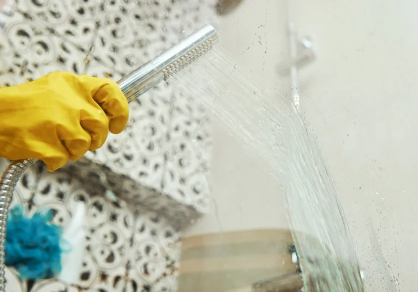 Cómo eliminar las manchas blancas en las mamparas de vidrio del baño